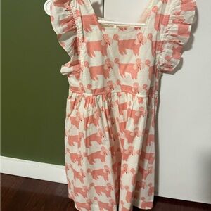 Pink Chicken Girls Elsie Dress - Poodle Party Size 12 (New)